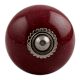 Solid Cherry Silver Fitting Cabinet Knob